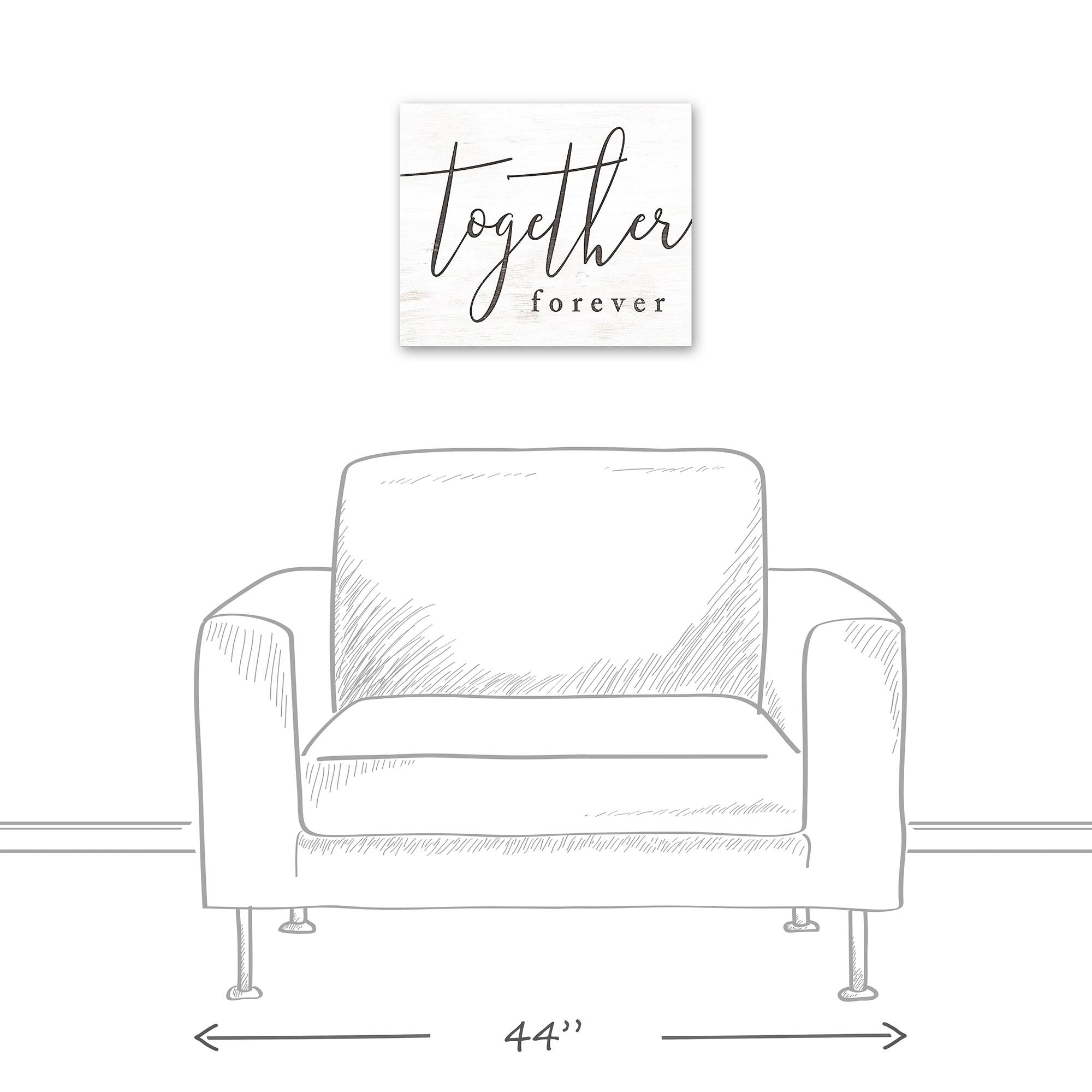 Together Forever 12" x 18" Canvas Wall Art